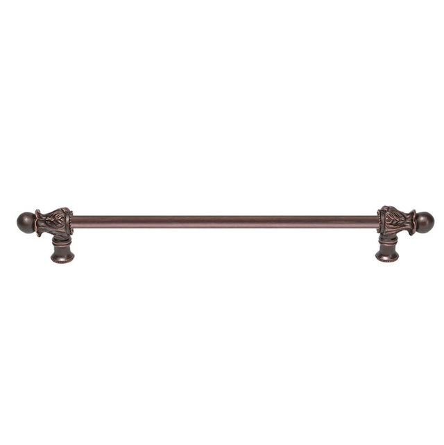 Carpe Diem Hardware - Acanthus 18'' O.C. {Approx.} w/ 1/2'' Round Smooth Bar Long Pull Romanesque Style - Gilded Mercury