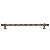 Carpe Diem Hardware - Acanthus 22'' O.C. (Approx.) With 3/8'' Twist Bar Long Pull Romanesque Style - Oil Rubbed Bronze
