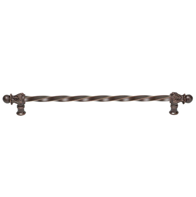Carpe Diem Hardware - Acanthus 22'' O.C. (Approx.) With 3/8'' Twist Bar Long Pull Romanesque Style - Oil Rubbed Bronze