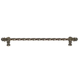 Carpe Diem Hardware - Acanthus 22'' O.C. (Approx.) With 3/8'' Twist Bar Long Pull Romanesque Style In Antique Brass. - Antique Brass