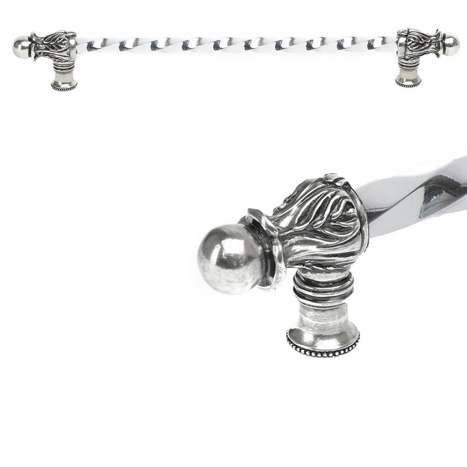 Carpe Diem Hardware - Acanthus 22'' O.C. (Approx.) With 3/8'' Twist Bar Long Pull Romanesque Style In Chalice. - Chalice