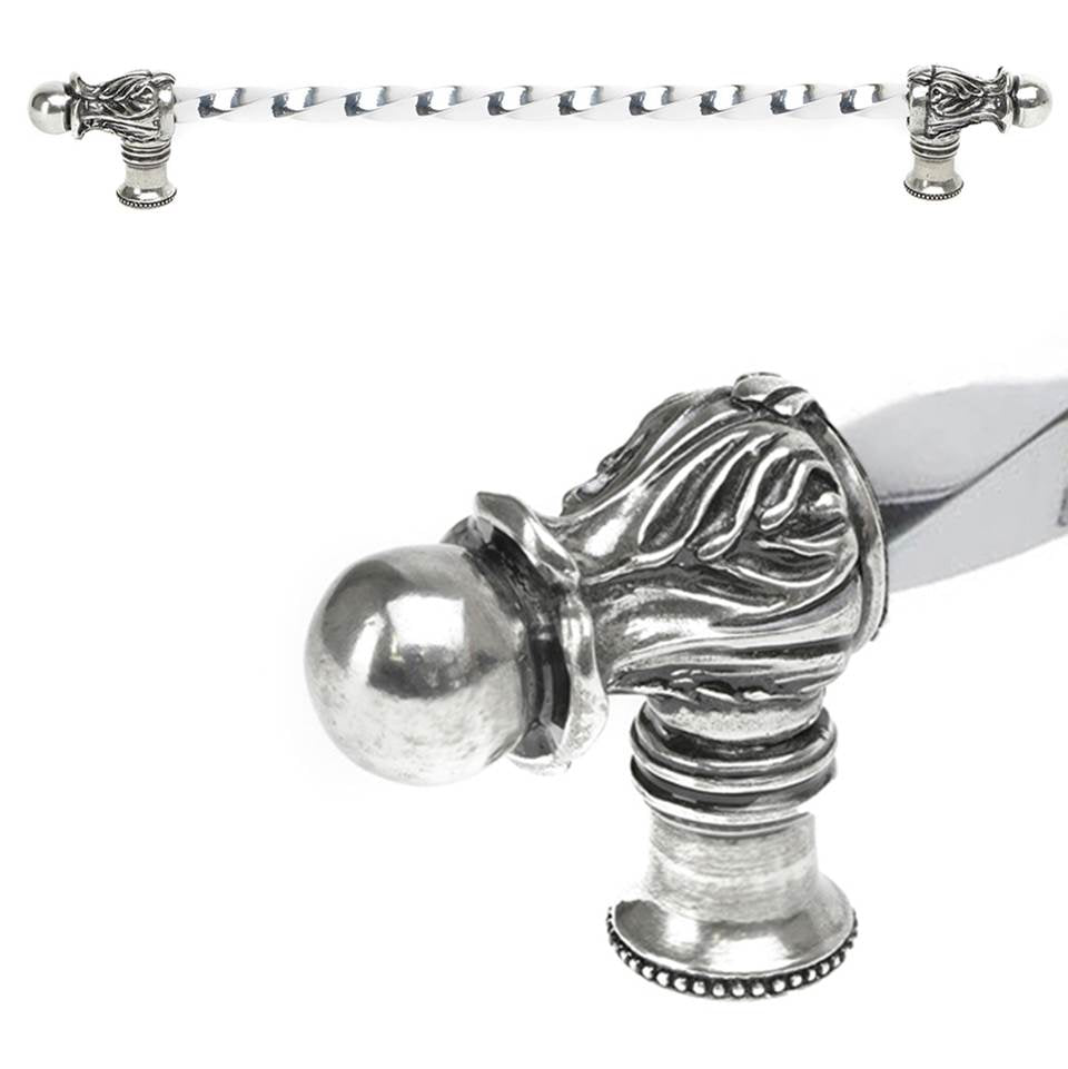 Acanthus 22'' O.C. (Approx.) With 3/8'' Twist Bar Long Pull Romanesque Style