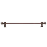 Carpe Diem Hardware - Acanthus 22'' O.C. {Approx.} w/ 1/2'' Round Smooth Bar Long Pull Romanesque Style - Gilded Mercury