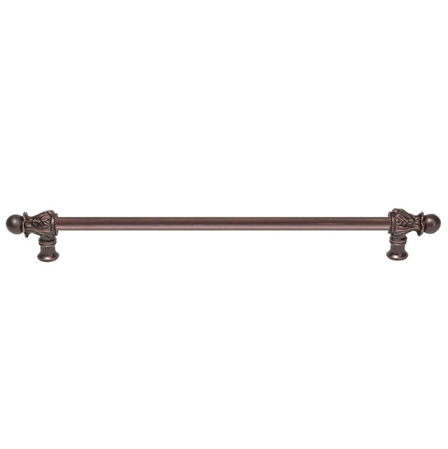 Carpe Diem Hardware - Acanthus 22'' O.C. {Approx.} w/ 1/2'' Round Smooth Bar Long Pull Romanesque Style - Gilded Mercury
