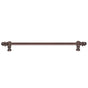 Carpe Diem Hardware - Acanthus 22'' O.C. {Approx.} w/ 1/2'' Round Smooth Bar Long Pull Romanesque Style - Gilded Mercury