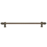 Carpe Diem Hardware - Acanthus 22'' O.C. (Approx.) With 1/2'' Smooth Bar Long Pull Romanesque Style In Antique Brass. - Antique Brass