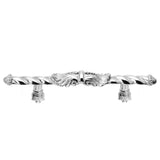 Carpe Diem Hardware - Acanthus 4'' O.C. Large Pull Romanesque Style In Platinum. - Platinum