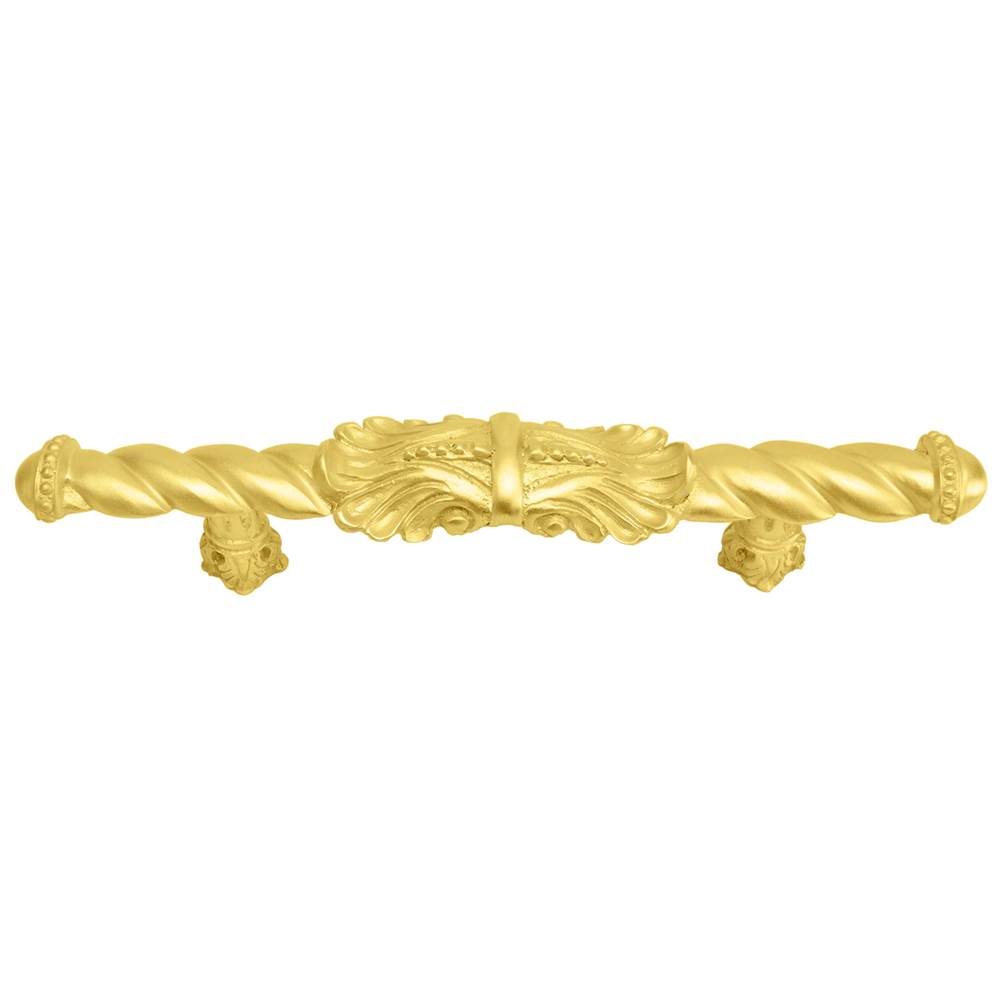 Carpe Diem Hardware - Acanthus 4'' O.C. Large Pull Romanesque Style In Gilded Mercury. - Gilded Mercury