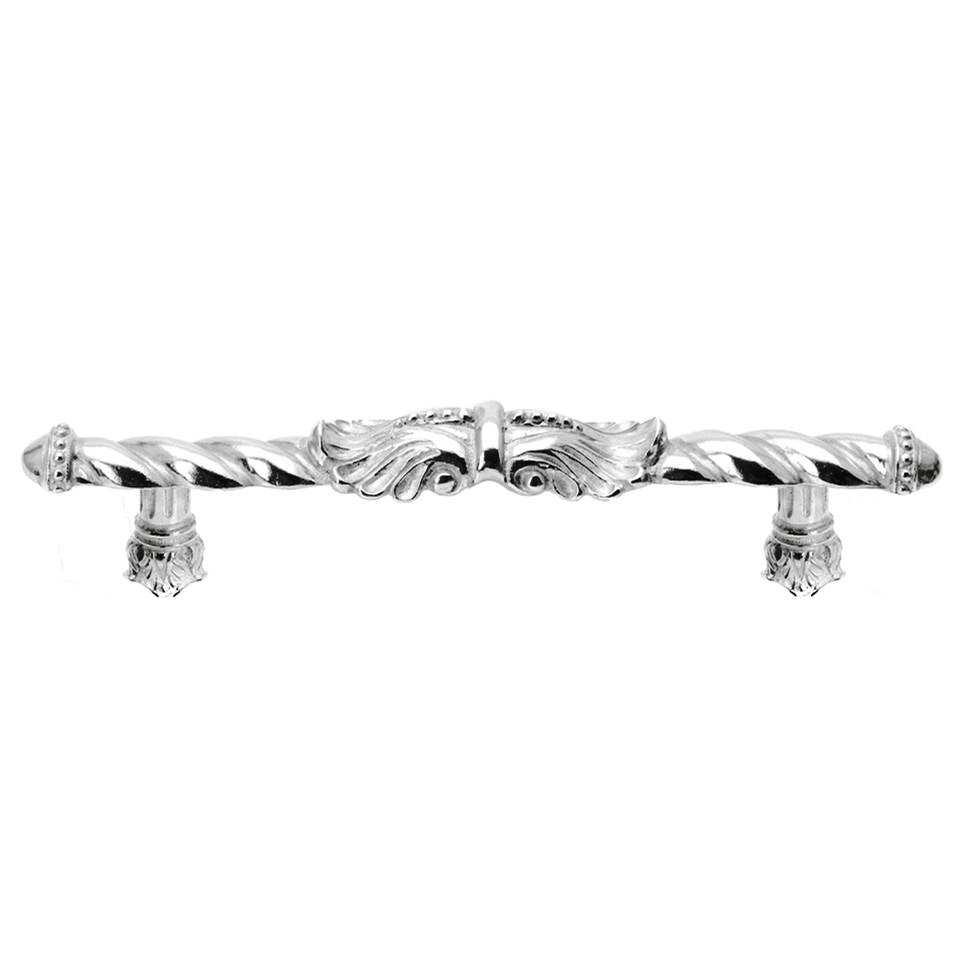 Carpe Diem Hardware - Acanthus 5'' O.C. Large Pull Romanesque Style In Platinum. - Platinum