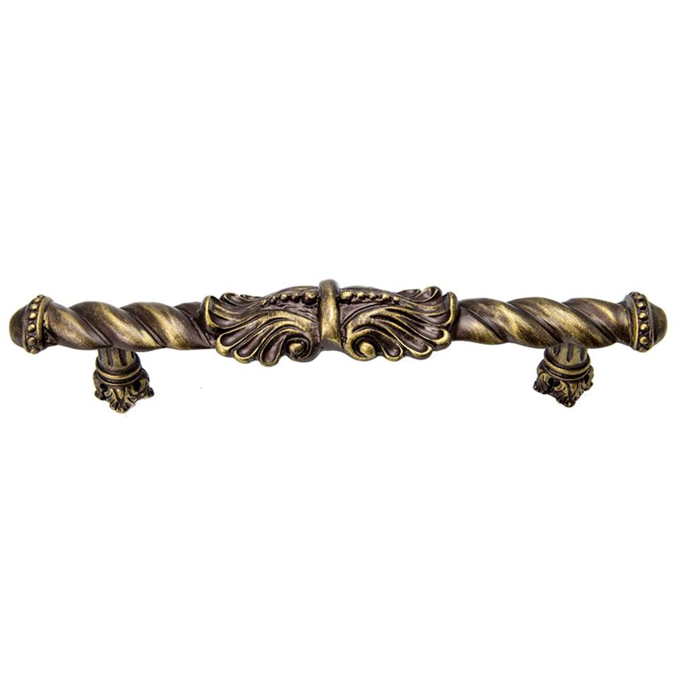 Carpe Diem Hardware - Acanthus 5'' O.C. Large Pull Romanesque Style In Antique Brass. - Antique Brass
