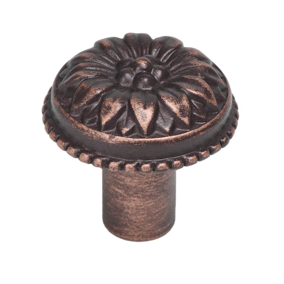 Carpe Diem Hardware - Acanthus Large Knob Rosette Style - Oil Rubbed Bronze