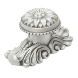 Acanthus Large Knob w/ Flared Foot Rosette Style w/ Medium Backplate