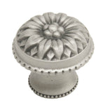 Carpe Diem Hardware - Acanthus Large Knob w/ Flared Foot Rosette Style - Chrysalis
