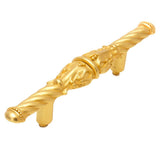 Carpe Diem Hardware - Acanthus 3'' O.C. Pull Romanesque Style In Antique Brass. - Gilded Mercury
