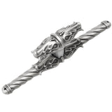 Carpe Diem Hardware - Carpe Diem Hardware Leave Large Knob W/ Rope Large Back Plate Romanesque Style Finished In Satin. - Satin