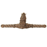 Carpe Diem Hardware - Acanthus Leave Large Knob w/ Rope Large Backplate Romanesque Style - Chrysalis