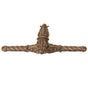 Carpe Diem Hardware - Acanthus Leave Large Knob w/ Rope Large Backplate Romanesque Style - Chrysalis
