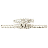 Carpe Diem Hardware - Carpe Diem Hardware Leave Large Knob W/ Rope Large Back Plate Romanesque Style Finished In Platinum . - Platinum