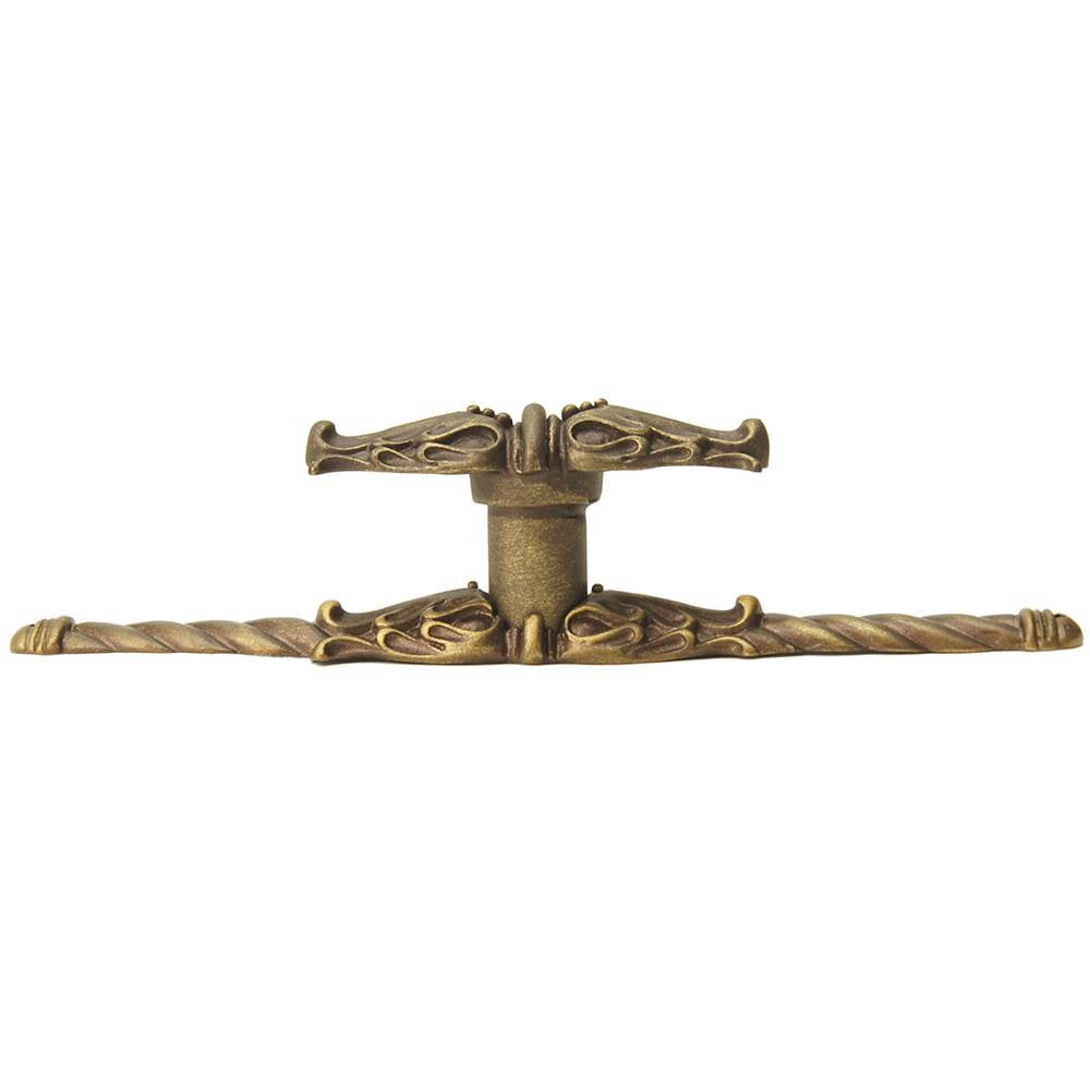Acanthus Leave Large Knob w/ Rope Large Backplate Romanesque Style