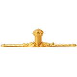Acanthus Leave Large Knob w/ Rope Large Backplate Romanesque Style