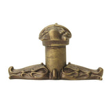 Acanthus Leave Large Knob w/ Rope Small Backplate Romanesque Style