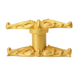 Acanthus Leave Large Knob w/ Rope Small Backplate Romanesque Style