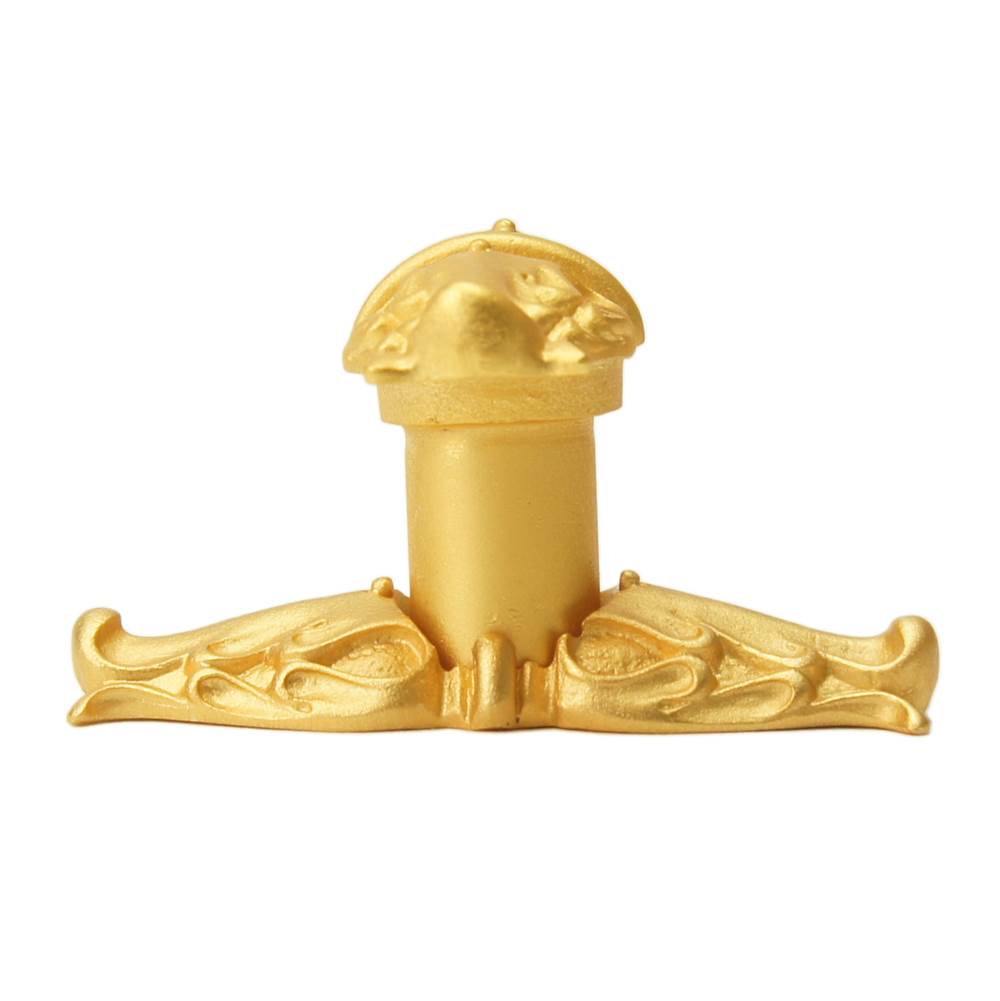 Acanthus Leave Large Knob w/ Rope Small Backplate Romanesque Style