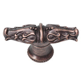 Acanthus Leaves Large Knob w/ Flared Foot Romanesque Style
