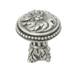 Carpe Diem Hardware - Acanthus & Beaded Large Knob w/ Column Base Rosette Style - Chrysalis