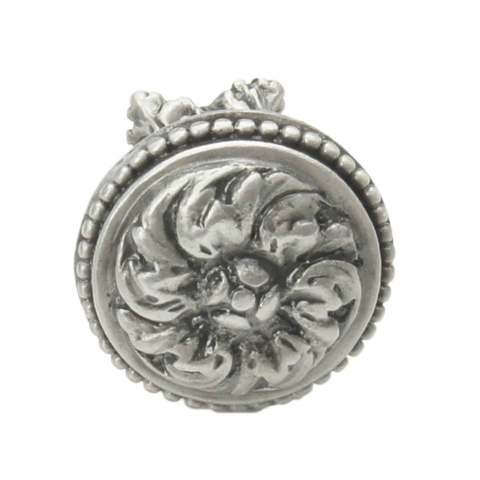Acanthus & Beaded Large Knob w/ Column Base Rosette Style
