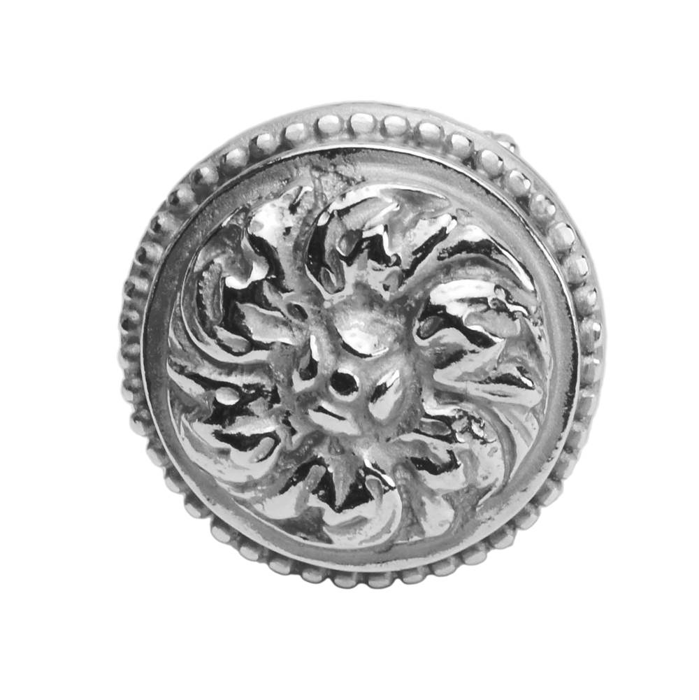 Acanthus & Beaded Large Knob w/ Column Base Rosette Style