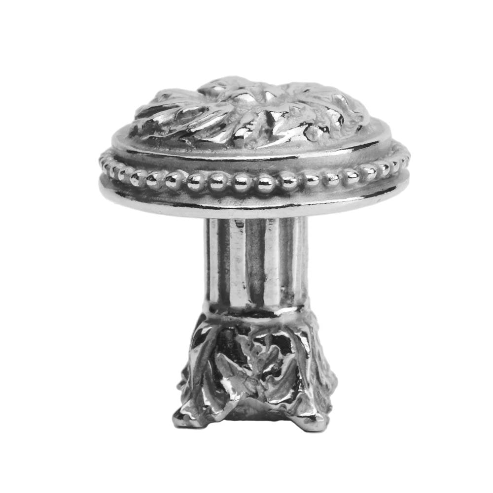 Acanthus & Beaded Large Knob w/ Column Base Rosette Style