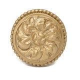 Acanthus & Beaded Large Knob w/ Column Base Rosette Style