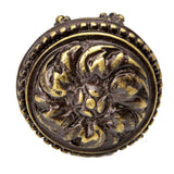 Acanthus & Beaded Large Knob w/ Column Base Rosette Style