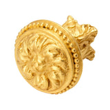 Acanthus & Beaded Large Knob w/ Column Base Rosette Style