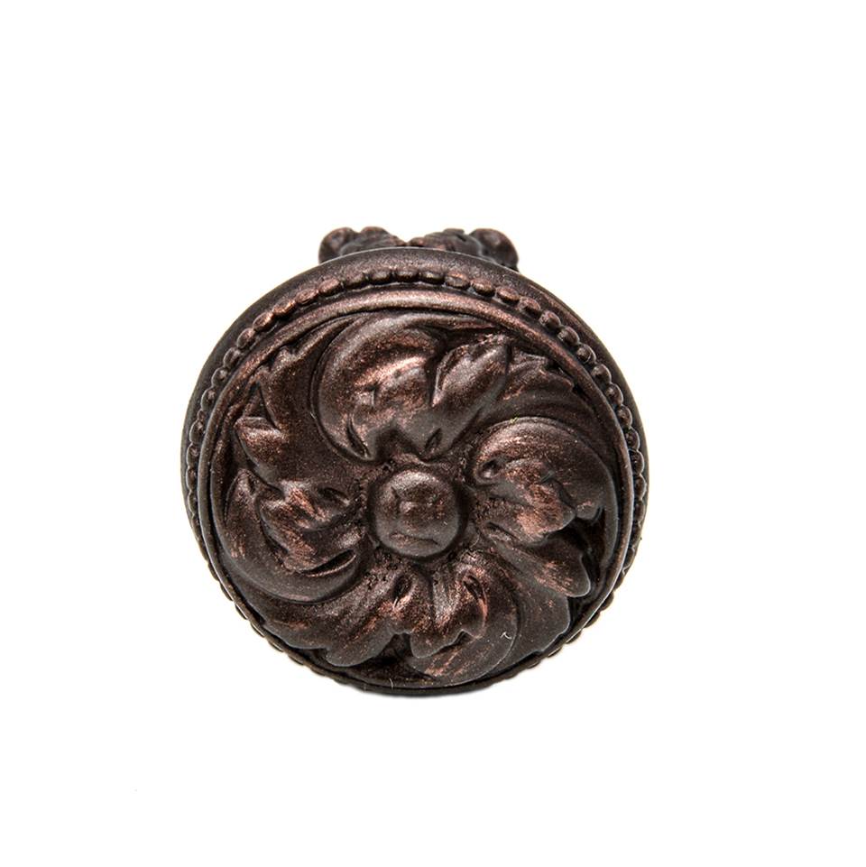 Acanthus & Beaded Knob w/ Column Base Rosette Style