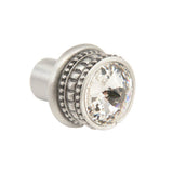 Cache Medium Round Knob With An 18Mm Swarovski Clear Crystals