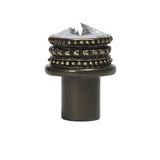 Carpe Diem Hardware - Cache Medium Round Knob w/ An 18Mm Swarovski Crystals - Antique Brass