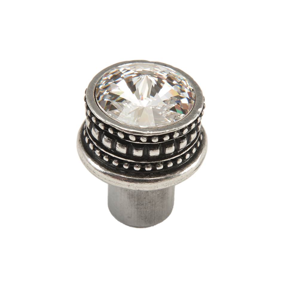 Carpe Diem Hardware - Cache Medium Round Knob w/ An 18Mm Swarovski Crystals - Chalice