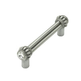 Cache Double 3'' O.C. Pull With 2 Rivoli Swarovski Clear Crystals