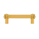 Carpe Diem Hardware - Cache Double 3'' O.C. Pull w/ 2 Rivoli Swarovski Crystals - Gilded Mercury