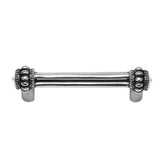 Cache Double 3'' O.C. Pull With 2 Rivoli Swarovski Clear Crystals
