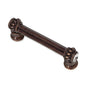 Carpe Diem Hardware - Cache Double 3'' O.C. Pull w/ Flared Foot w/ 2 Rivoli Swarovski Crystals - Soft Gold