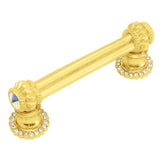 Cache Double 3'' O.C. Pull With Halos Platforms With 40 Swarovski Aurore Boreale Crystals