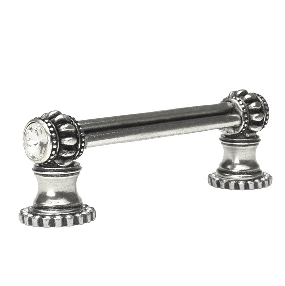 Cache Double 3'' O.C. Pull With Halos Platforms With 40 Swarovski Clear Crystals