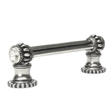 Cache Double 3'' O.C. Pull With Halos Platforms With 40 Swarovski Clear Crystals