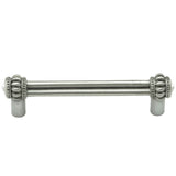 Cache Double 4'' O.C. Pull With 2 Rivoli Swarovski Clear Crystals