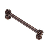 Carpe Diem Hardware - Cache Double 4'' O.C. Pull With Flared Foot With 2 Rivoli Swarovski Clear Crystals - Oil Rubbed Bronze