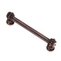 Carpe Diem Hardware - Cache Double 4'' O.C. Pull w/ Flared Foot w/ 2 Rivoli Swarovski Crystals - Soft Gold