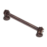 Carpe Diem Hardware - Cache Double 4'' O.C. Pull With Halos Platforms With 40 Swarovski Clear Crystals - Oil Rubbed Bronze